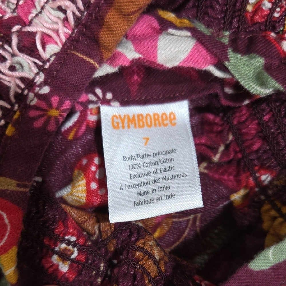 Gymboree Burgundy Woodland Floral Long Sleeve Dress - Picture 2 of 4
